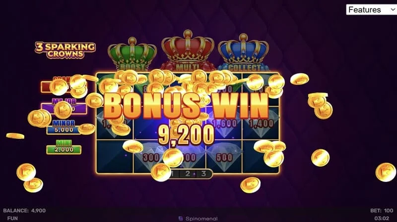 3 Sparking Crowns bonus dobitak